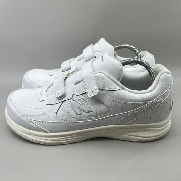 New Balance 577 Walking Sneakers Men Size 12 EE White Hook & Loop Comfort Shoes - Picture 3 of 8